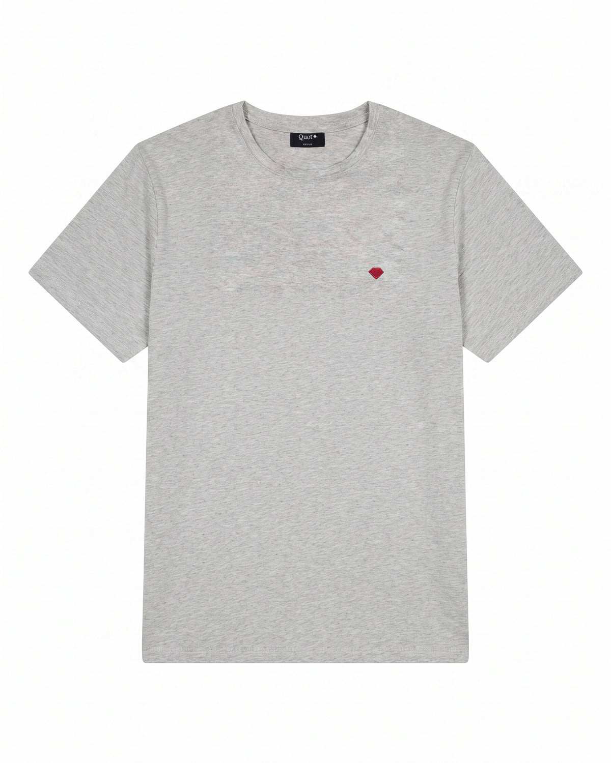 Camiseta de Algodón Premium Gris Oscuro