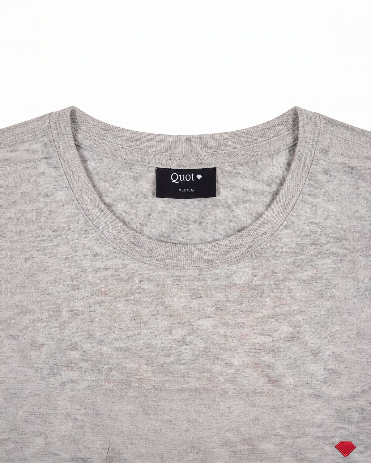 Camiseta de Algodón Premium Gris Oscuro