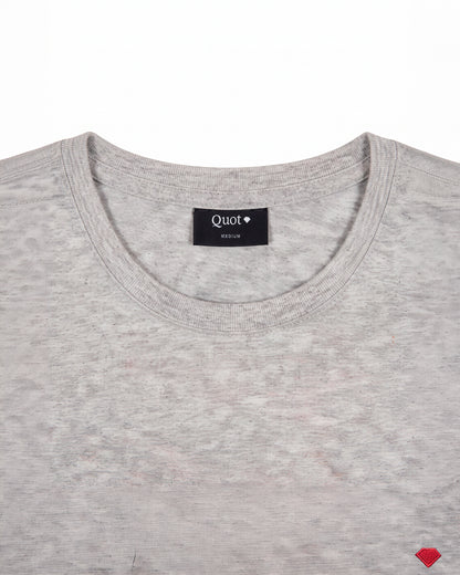 Camiseta de Algodón Premium Gris Oscuro