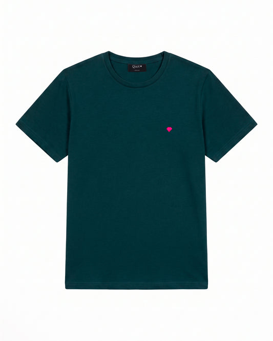 T-Shirt Algodón Premium Verde Botella