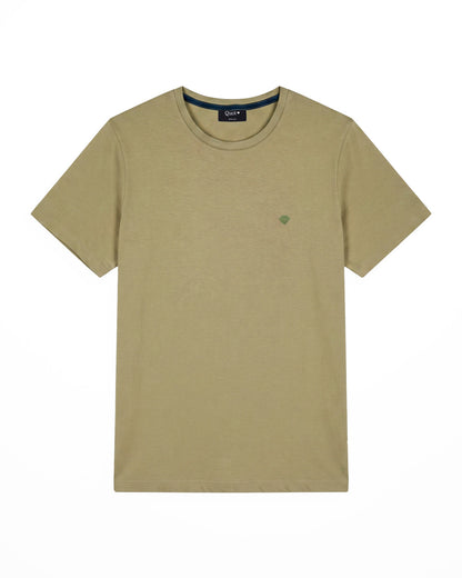 Camiseta de Algodón Premium Verde Oliva