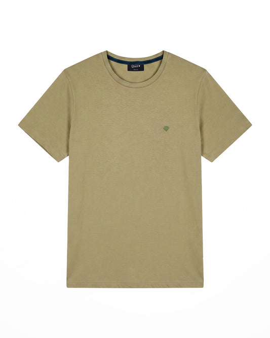 Camiseta de Algodón Premium Verde Oliva