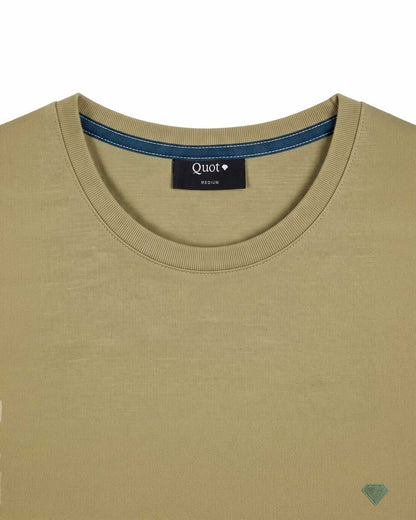Camiseta de Algodón Premium Verde Oliva